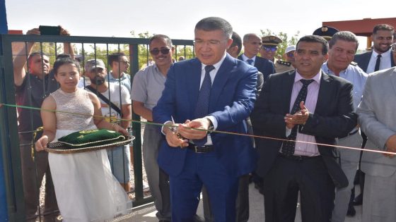 *افتتاح مسبح وملعب قرب وتكريم المتقاعدين والمتفوقين بأوطاط الحاج احتفاءً بعيد العرش المجيد*