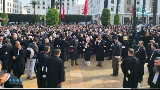 محامون مغاربة يحتجون بالرباط رفضا لمشروع قانون تنظيم المهنة