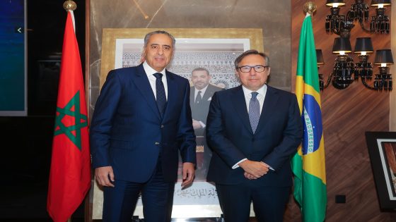 عبداللطيف الحموشي يستقبل سفير البرازيل بالمغرب ،بمكتبه بالمقر الجديد للمديرية العامة للأمن الوطني بالرباط