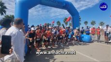 كورنيش كزناية بطنجة يحتضن انطلاق فعاليات الدورة الثالثة لسباق الدياطلون لجمعية فريق نصر طنجة.