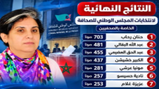 حنان رحاب تتصدر نتائج انتخابات المجلس الوطني للصحافة التي أفرزت فوز 7 ممثلين عن الصحافيين المهنيين