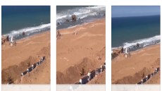 شاطئ البدوزة بآسفي.. حفريات بمحاذاة البحر وشاحنات في الموقع!!! من يحمي الرمال ومن يراقب الأشغال؟